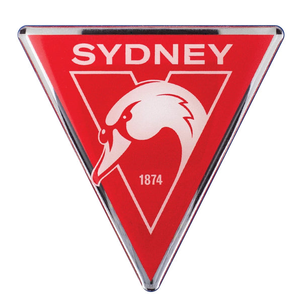 Sydney Swans Premium Chrome Car Decal Coated Auto Sticker
