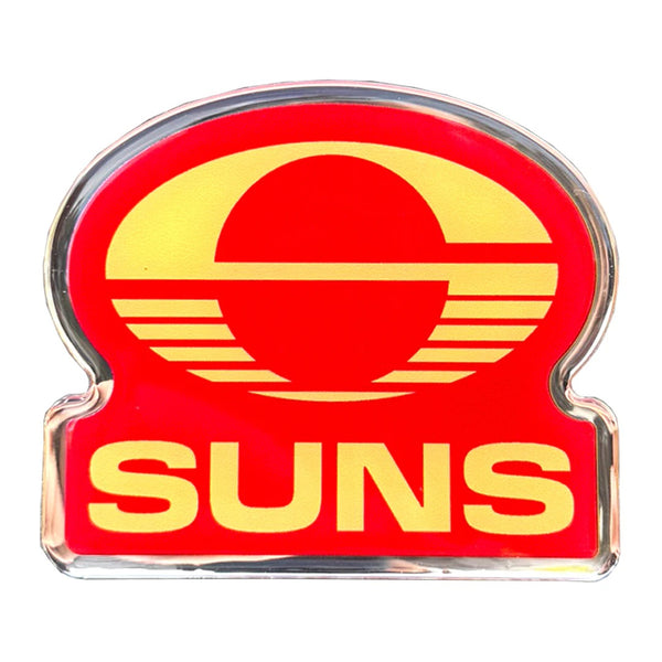Gold Coast Suns Premium Chrome Logo Car Decal Coated Auto Sticker