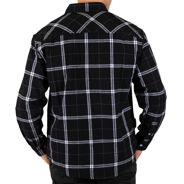 Collingwood Magpies Mens Adults Mustang Flannel Shirt
