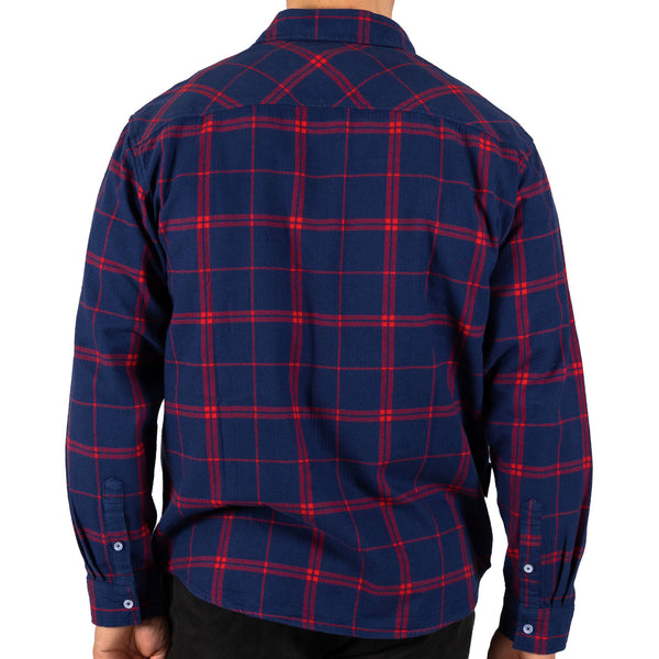 Melbourne Demons Mens Adults Mustang Flannel Shirt