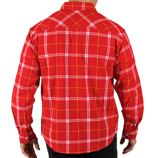 Redcliffe Dolphins NRL Mens Adults Mustang Flannel Shirt