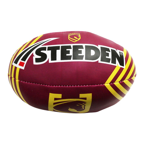 Brisbane Broncos NRL Steeden Supporter Sponge Ball 6 inch