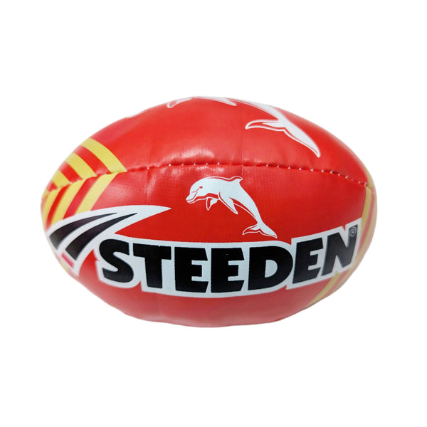 Redcliffe Dolphins NRL Steeden Supporter Sponge Ball 6 inch