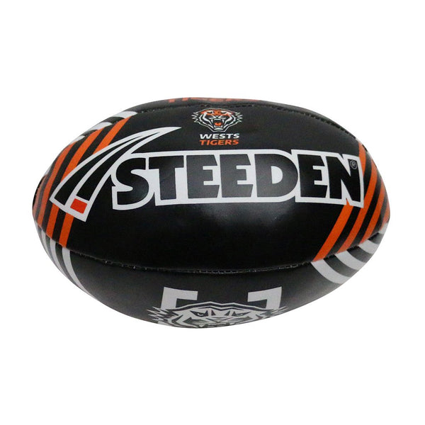 Wests Tigers NRL Steeden Supporter Sponge Ball 6 inch