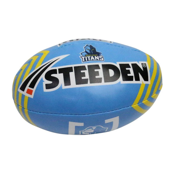 Gold Coast Titans NRL Steeden Supporter Sponge Ball 6 inch