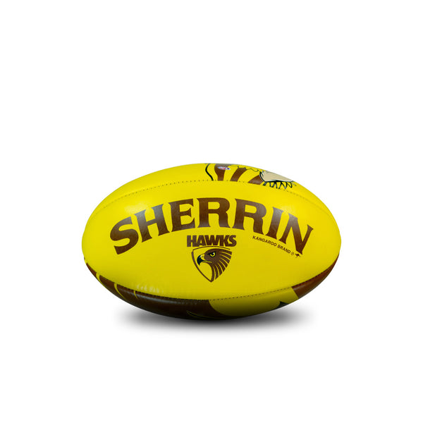 Hawthorn Hawks AFL Sherrin PVC Mascot Ball 20cm