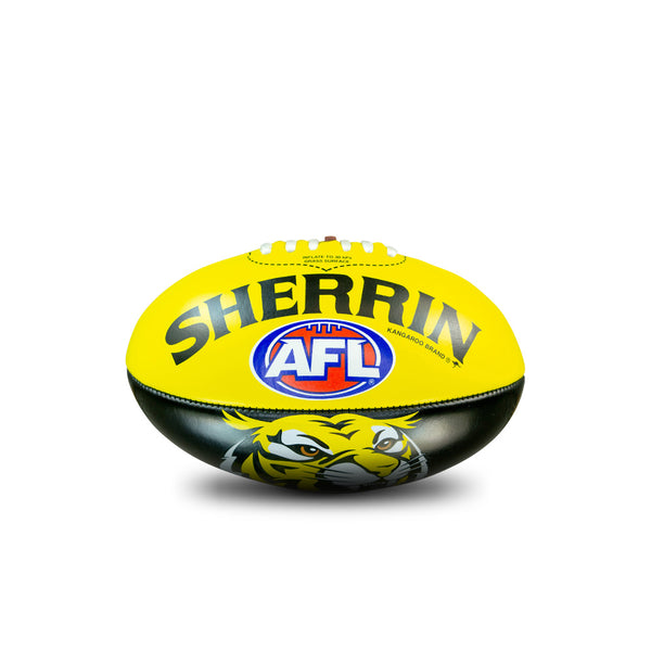 Richmond Tigers AFL Sherrin PVC Mascot Ball 20cm