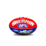 Western Bulldogs AFL Sherrin PVC Mascot Ball 20cm