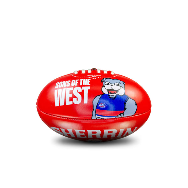 Western Bulldogs AFL Sherrin PVC Mascot Ball 20cm