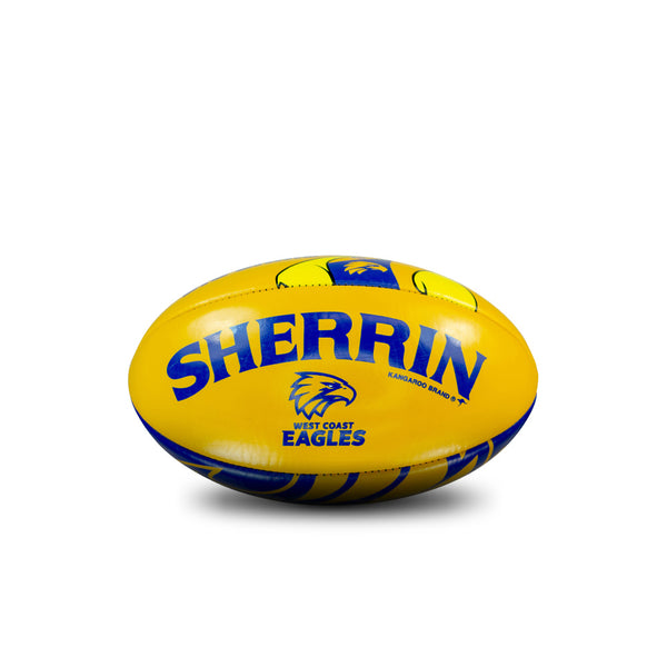 West Coast Eagles AFL Sherrin PVC Mascot Ball 20cm
