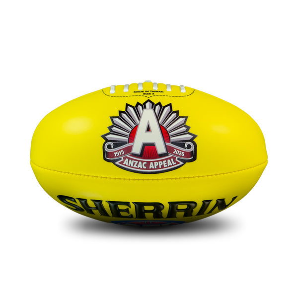 Sherrin AFL ANZAC Day 2026 Super Soft Touch Football size 3