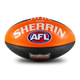 Greater Western Sydney GWS Giants Sherrin Leather Football size 5