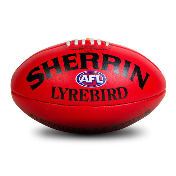 Sherrin Lyrebird Full-Grain Leather Football