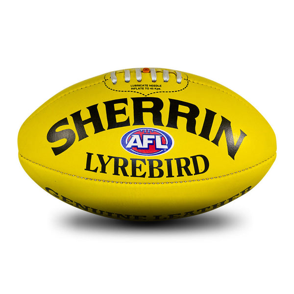 Sherrin Lyrebird Full-Grain Leather Football