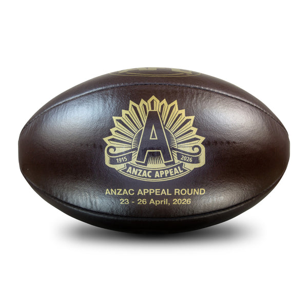 AFL Sherrin Anzac 2026 Brown Leather Ball size 5