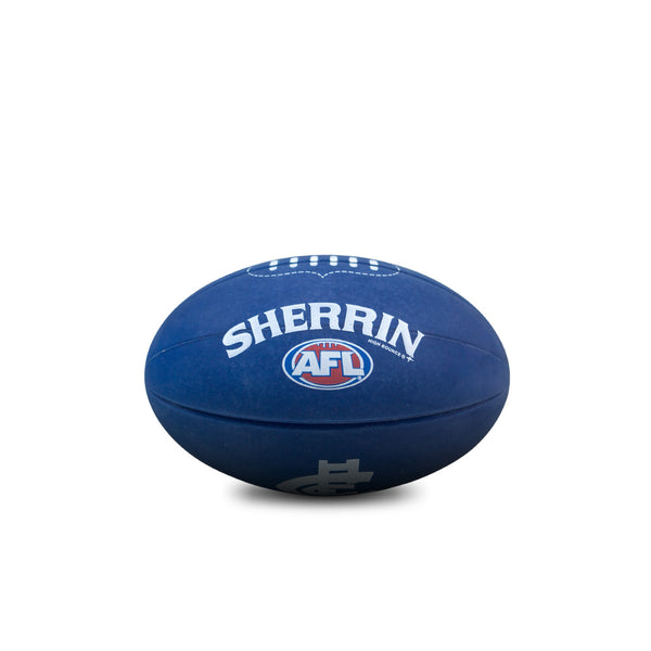 Carlton Blues Sherrin AFL High Bounce Footy 11cm