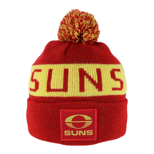 Gold Coast Suns Pom Pom Bar Beanie