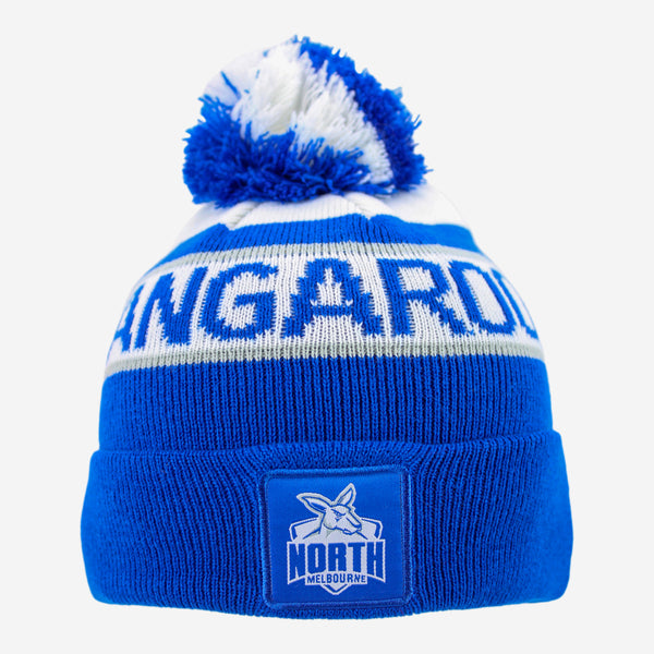 North Melbourne Kangaroos Youth Kids Pom Pom Beanie