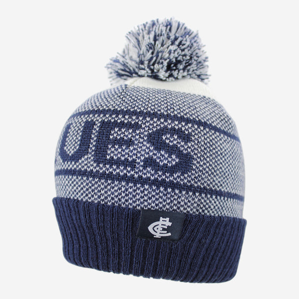 Carlton Blues Mens Adults Intercept Beanie