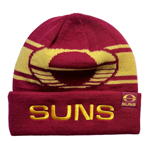 Gold Coast Suns AFL Mens Reversible Transform Beanie