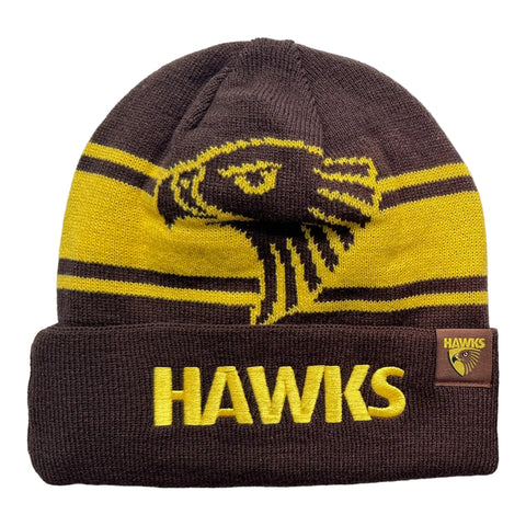 Hawthorn Hawks AFL Mens Reversible Transform Beanie