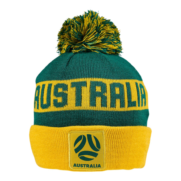 Football Australia Pom Pom Bar Beanie