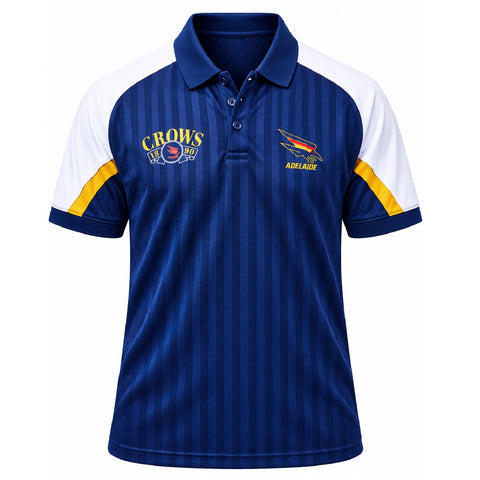 Adelaide Crows AFL Mens Shaped Panel Poly Polo Shirt