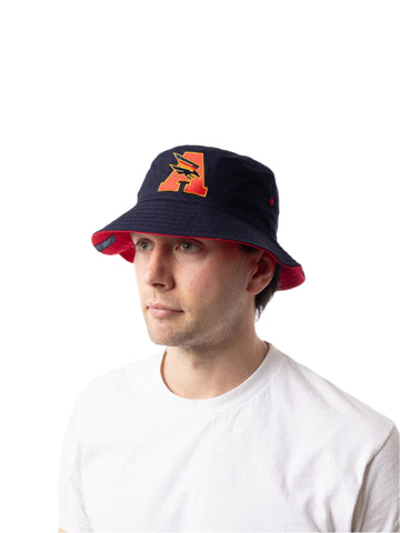 Adelaide Crows Mens Adults Letter Graphic Bucket Hat