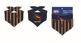 Adelaide Crows AFL Baby Bandana Dribble Bibs - 2 Pack