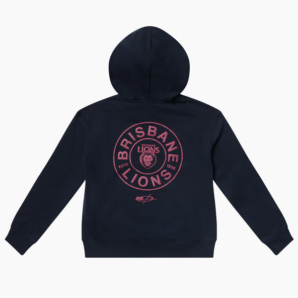 Brisbane Lions AFL Kids Youths Graphic Box Fit Hoodie