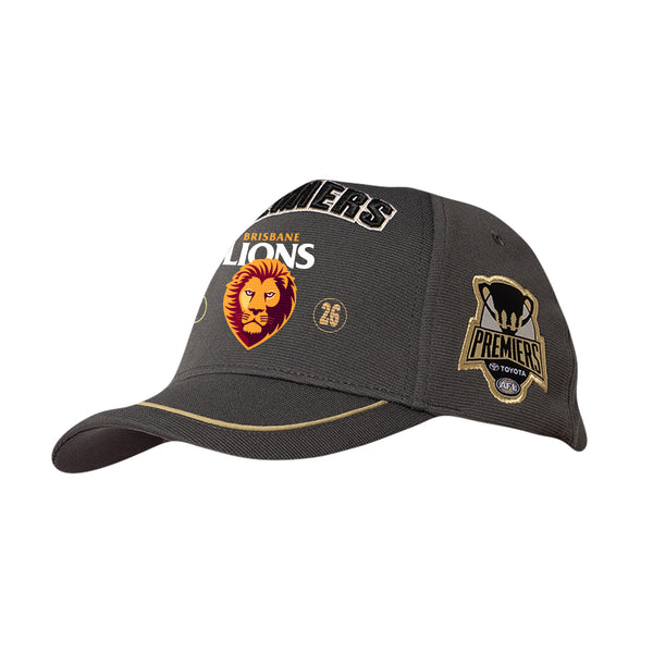PREORDER - Brisbane Lions 2026 Premiers Mens Adults P1 Cap Charcoal