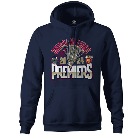 PREORDER - Brisbane Lions 2024 Premiers Mens Adults P2 Trophy Hoody