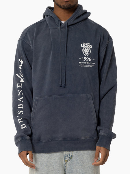 Brisbane Lions Mens Adults Acid Wash Hoodie