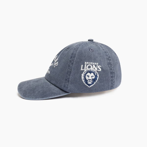 Brisbane Lions Mens Adults Acid Wash Dad Cap