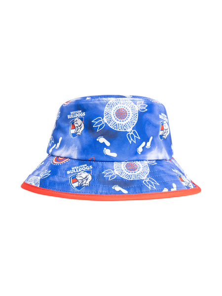 Western Bulldogs Mens Adults Indigenous Bucket Hat