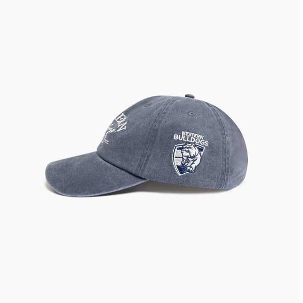 Western Bulldogs Mens Adults Acid Wash Dad Cap