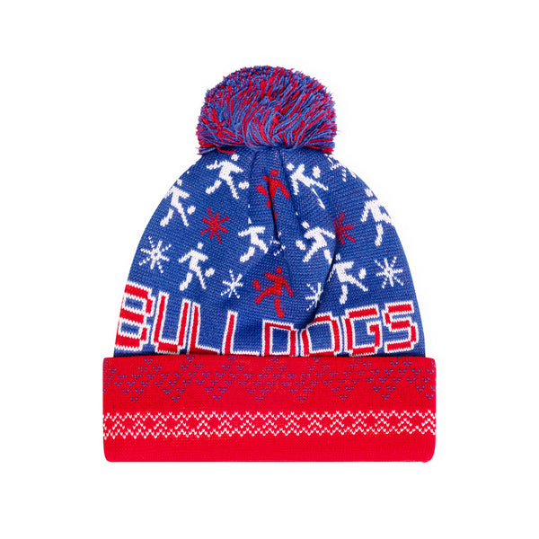 Western Bulldogs Mens Adults Pom Pom Ugly Beanie