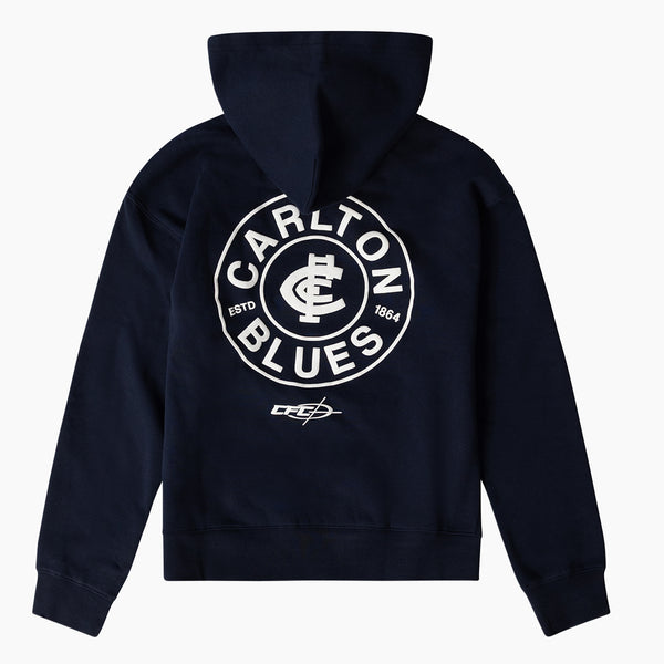 Carlton Blues AFL Kids Youths Graphic Box Fit Hoodie