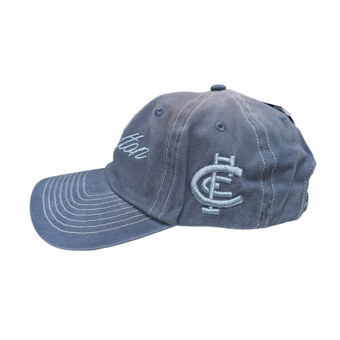 Carlton Blues Mens Adults Cotton Sunbleached Dad Cap
