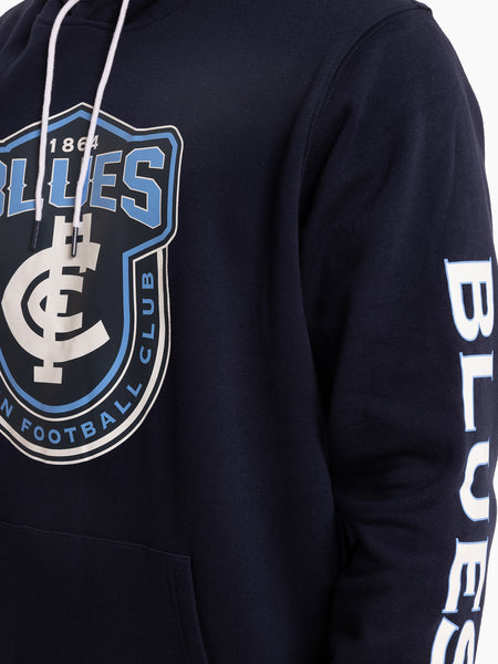 Carlton Blues Mens Adults Supporter Hoodie