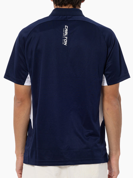 Carlton Blues Mens Adults Active Polo Shirt