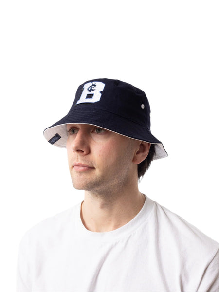Carlton Blues Mens Adults Letter Graphic Bucket Hat