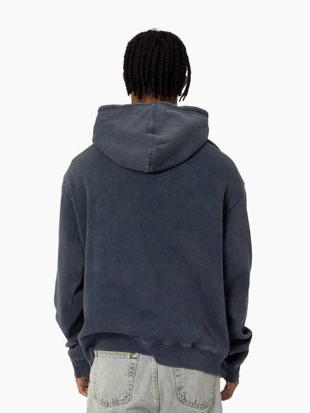 Carlton Blues Mens Adults Acid Wash Hoodie