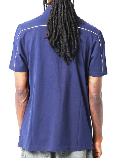 Carlton Blues Mens Adults Multi Logo Cotton Polo Shirt