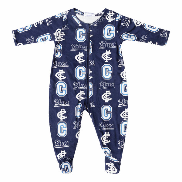 Carlton Blues AFL Baby Infant Coverall Romper Onesie