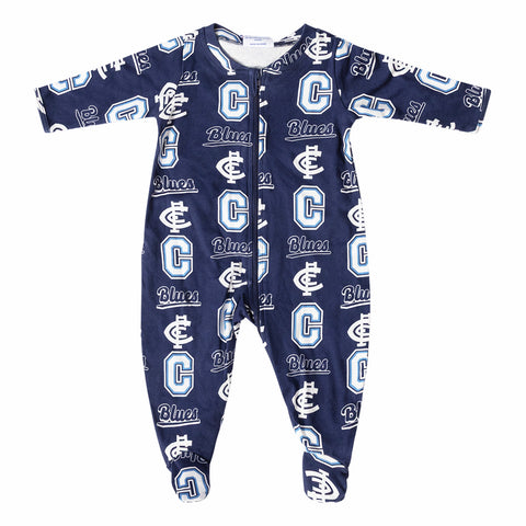 Carlton Blues AFL Baby Infant Coverall Romper Onesie