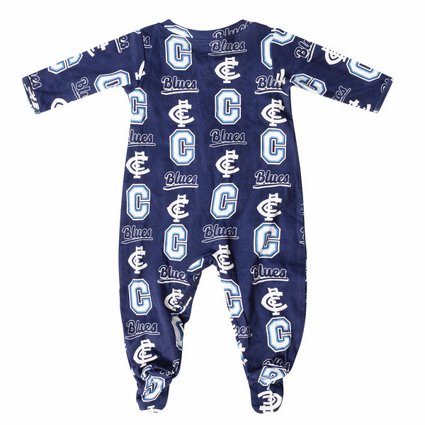 Carlton Blues AFL Baby Infant Coverall Romper Onesie