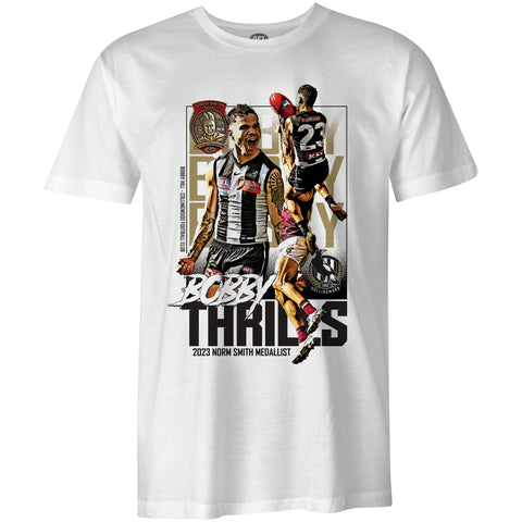 Collingwood Magpies 2023 Premiers Mens Adults P2 Moments Tee