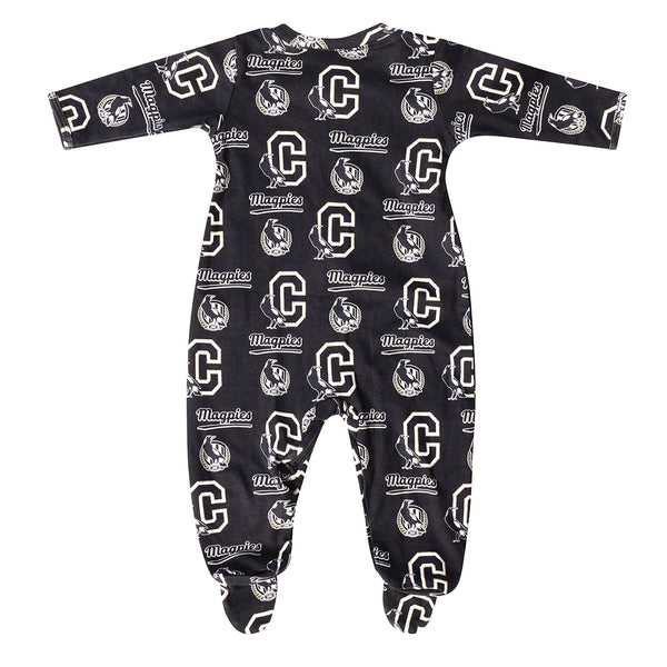Collingwood Magpies AFL Baby Infant Coverall Romper Onesie