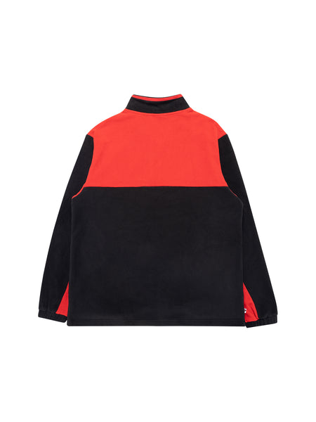 Essendon Bombers Mens Adults Team Quarter Zip Polar Fleece